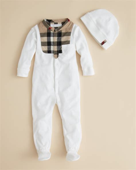 baby boy burberry onsie|Burberry baby clothes.